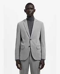Mango Men's Stretch Fabric Super Slim-Fit Suit Jacket