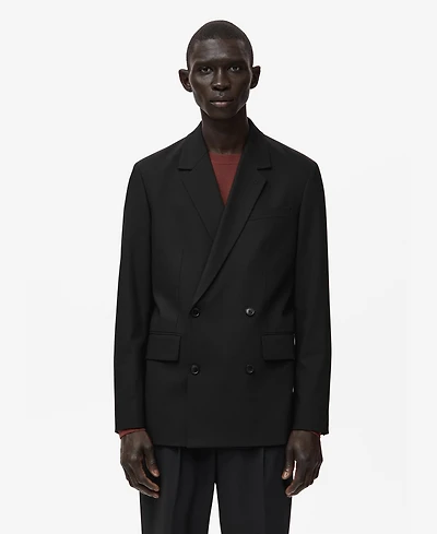 Mango Men's Boston Regular-Fit Double-Breasted Suit Blazer