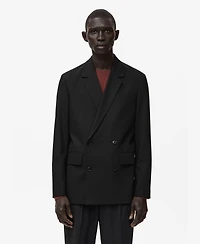 Mango Men's Boston Regular-Fit Double-Breasted Suit Blazer