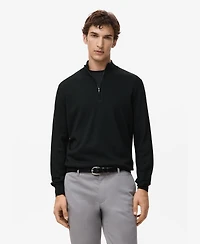 Mango Men's Perkins Neck Wool Sweater