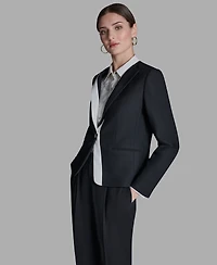 Bcbg Women's Long-Sleeve One Button Jacket