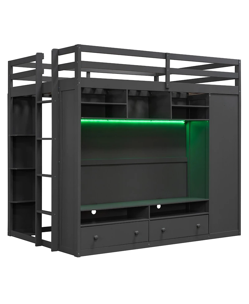 Streamdale Furniture Full size Loft Bed with