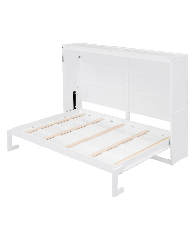 Streamdale Furniture Full Size Murphy Bed Wall Bed, White