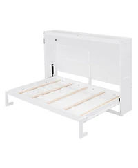 Streamdale Furniture Full Size Murphy Bed Wall Bed, White