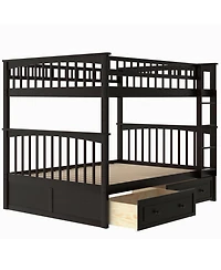 Streamdale Furniture Full over Full Bunk Bed w/ Drawers, Convertible