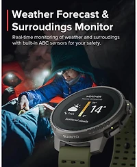 Suunto Vertical Steel Solar Gps Sports Watch with Sapphire Touchscreen, Heart Rate and Sleep Tracker - Canyon