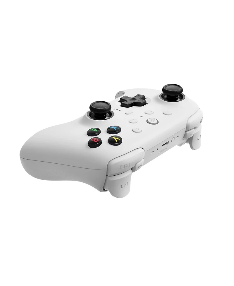 8BitDo Ultimate 2 Wireless Controller with Hall Effect Triggers, Tmr Joysticks and Integrated Charging Dock - White - 81HE01