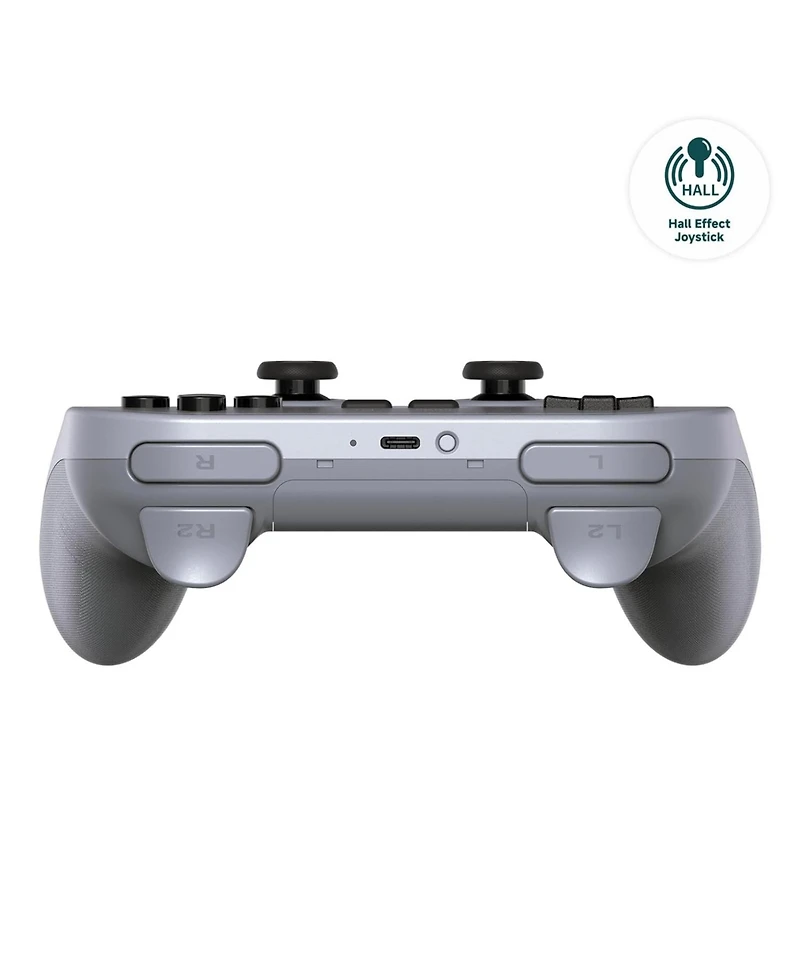 8Bitdo Pro 2 Bluetooth Wireless Gaming Controller with Hall Effect Joystick Update for Switch, Pc, Android, and Steam Deck & Apple - Gray