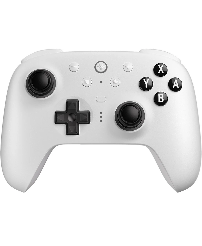8BitDo Ultimate 2 Bluetooth Controller, Hall Effect Triggers with Charging Dock - White