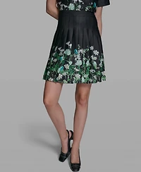 Karl Lagerfeld Paris Women's Placement Print Skirt
