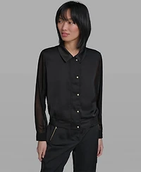 Karl Lagerfeld Paris Women's Collared Jacket