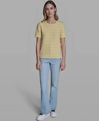 Karl Lagerfeld Paris Women's Solid Crewneck Sweater