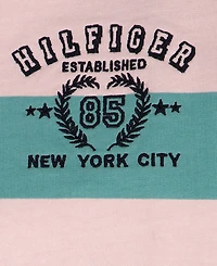 Tommy Hilfiger Girls' 7-16 Multi Stripe Johnny Collar Sweater