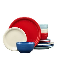 Fiesta Americana Bistro Coupe 12-Pc. Dinnerware Set, Service For 4