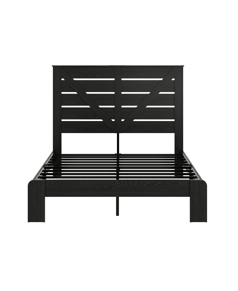 Streamdale Furniture Full Wood Platform Bed Frame, Noise Free, Easy Assembly, Under Bed Storage