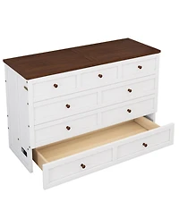 Streamdale Furniture Streamdale Solid Pine Murphy Bed Chest with Storage, Charging