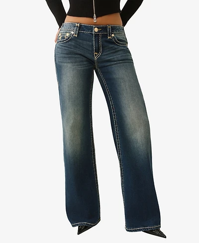 True Religion Women's Bobbi Low-Rise Baggy Jeans