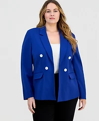 Jones New York Plus Open-Front Jacket