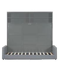 Streamdale Furniture Queen Size Murphy Bed Wall Bed with Sofa