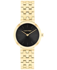 Calvin Klein Women's Forme Gold Tone Stainless Steel Bracelet Watch, 26mm