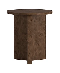 Hudson & Canal Anders 20" Wide Burled Side Table