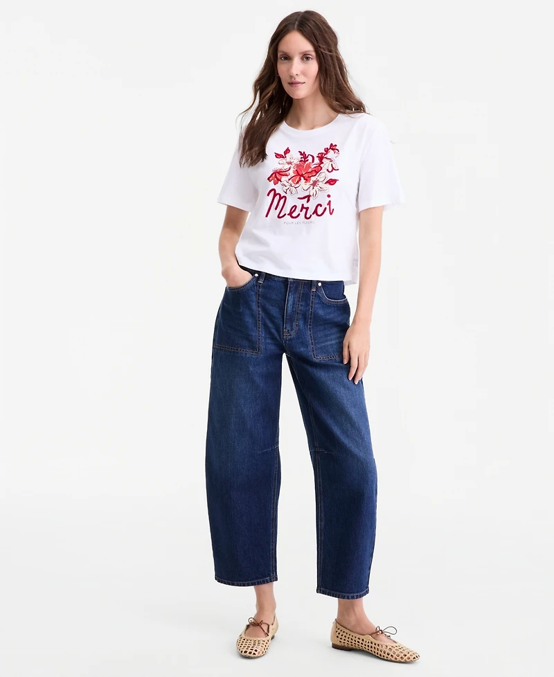 On 34th Women's Merci Embroidered Graphic T-Shirt, Macy's Exclusive