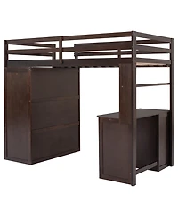 Streamdale Furniture Twin Loft Bed with Drawers