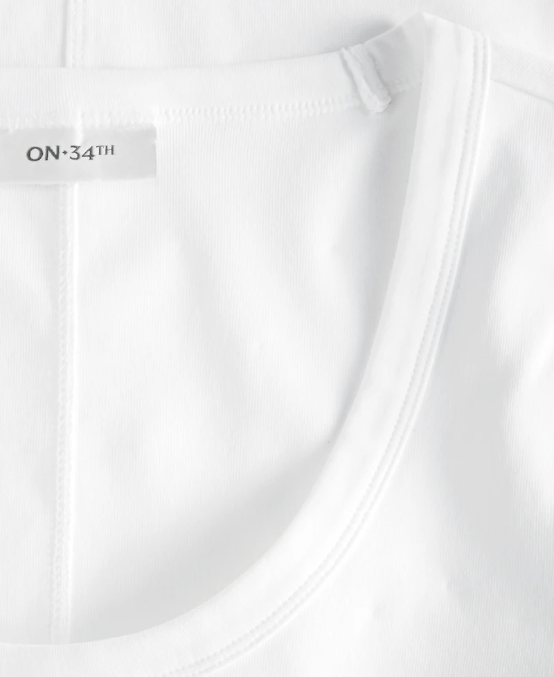 On 34th Women's Scoop-Neck Layering T-Shirt, Macy's Exclusive
