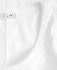 On 34th Women's Scoop-Neck Layering T-Shirt, Macy's Exclusive
