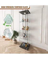 Streamdale Furniture Led Glass Display Cabinet