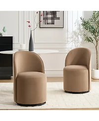 Streamdale Furniture Upholstered Swivel Barrel Dining/Accent Chair