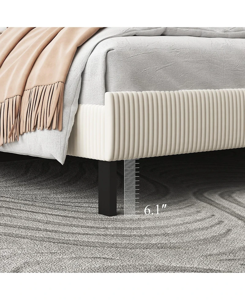 Streamdale Furniture King Bed Frame Bandaged Headboard