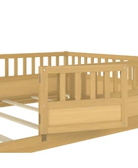 Streamdale Furniture Streamdale Floor Bed with High Security Barrier & Door