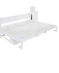 Streamdale Furniture Queen Murphy Bed with Hydraulic Lift & Desk