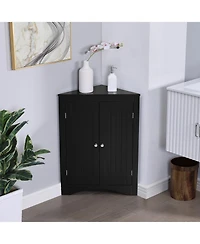 Streamdale Furniture Corner Cabinet with Doors & Shelves