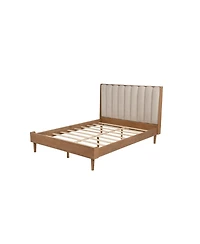 Streamdale Furniture Queen Wood Bed Piano Key Headboard