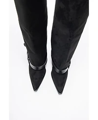 Prologue Shoes Women's Elva Buckle Strap Knee High Boot