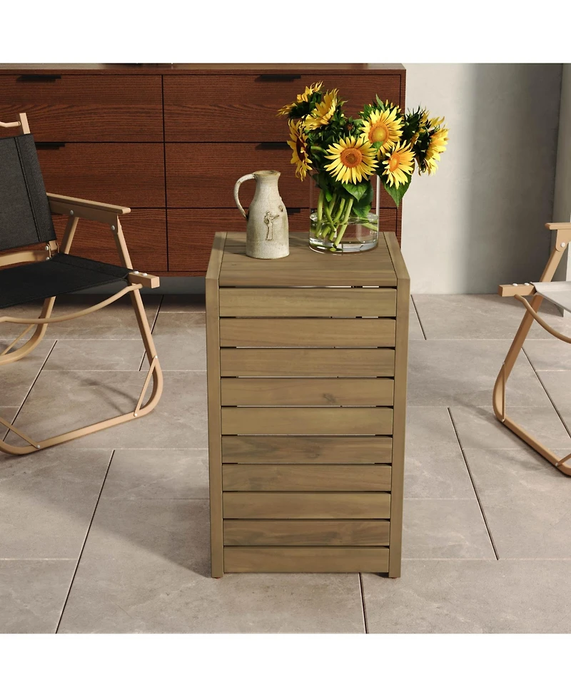 Streamdale Furniture C-shape end table Brown