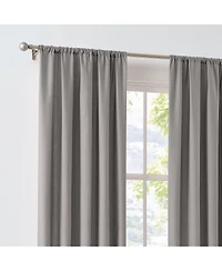 Brooklyn Loom 100% Cotton 200 Thread Count Percale Drape Pair 2 Piece Window Curtain