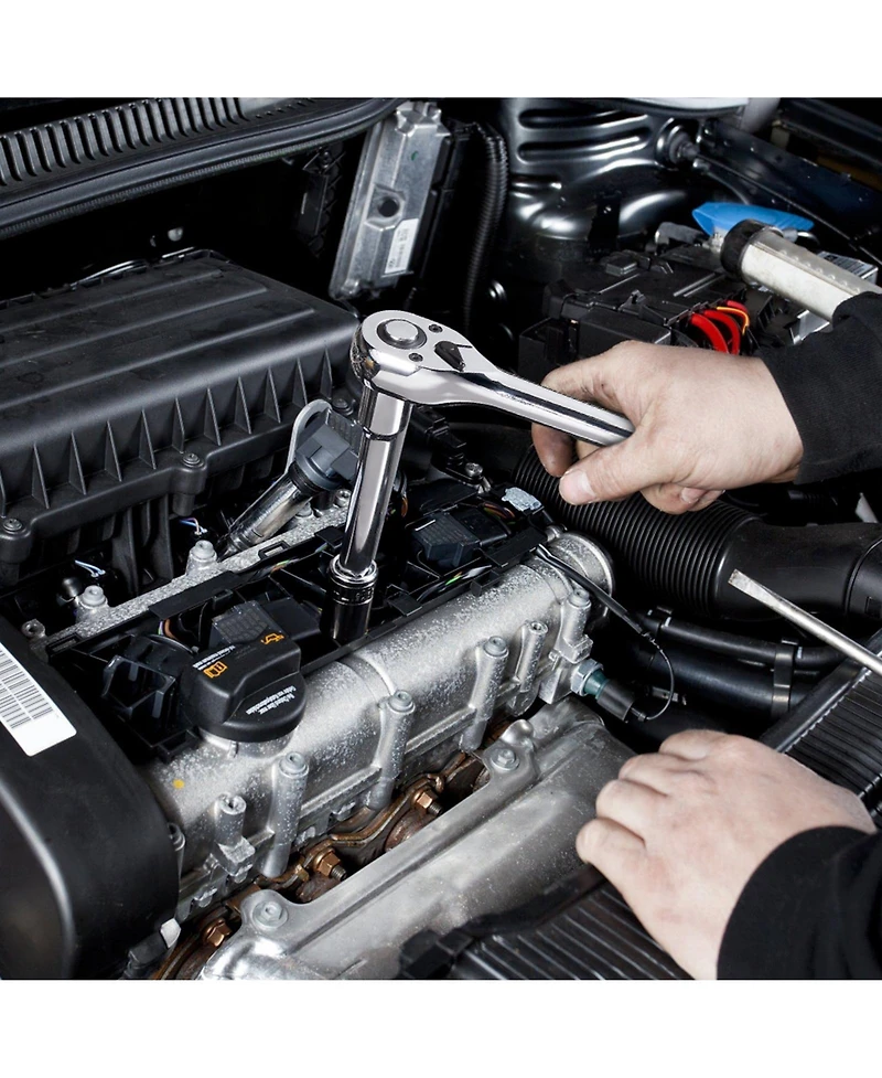 Sugfit 205-Piece Mechanics Tool Set with 1/4"-1/2" Drive Sockets & Wrenches