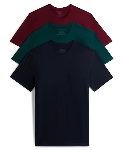 Tommy Hilfiger Men's 3-Pack Cotton Classics Short Sleeve Crewneck Undershirts Set