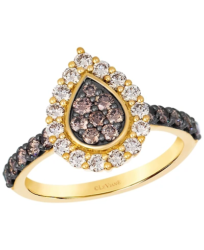 Le Vian Chocolate Diamond (0.65 ct. t.w.) & Nude Diamond (0.47 ct. t.w.) Ring in 14k Honey Gold