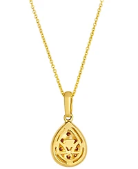 Le Vian Nude Diamond (0.05 ct. t.w.) & Chocolate Diamond (0.25 ct. t.w.) Pendant Necklace in 14k Honey Gold