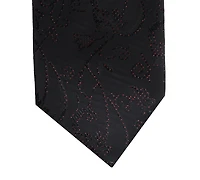 Karl Lagerfeld Paris Men's Sparkle Herringbone Pattern Classic Tie