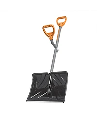 ErgieShovel 18” Snow Shovel, 34.5” Shaft, Push Scoop Combination, Erg-SNSH18