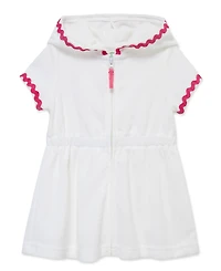 Little Me Baby Girls' Zipper Short-Sleeve Swim Cover-Up
