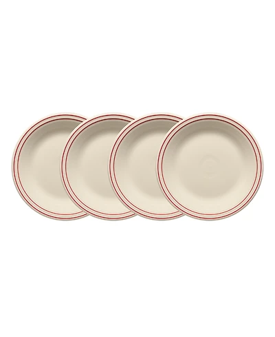 Fiesta Americana Classic Rim Dinner Plates, Set of 4, Service For 4