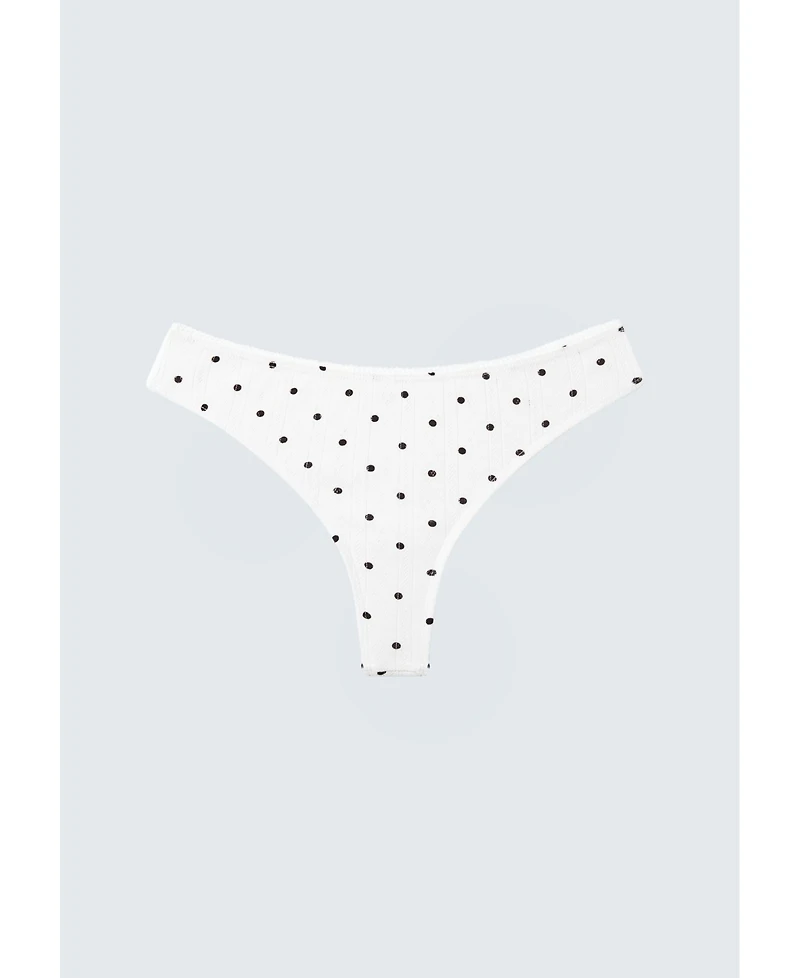 Cuup Women's The Thong- Pointelle