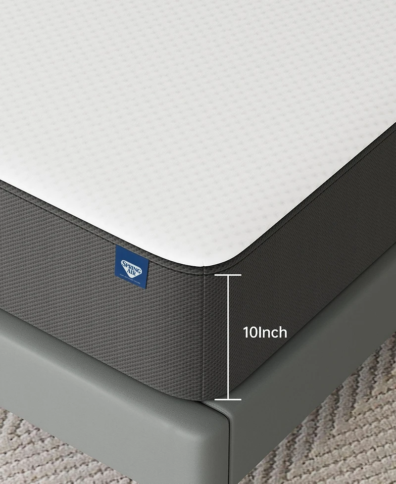 Spring Air Foam 10" Medium Tight Top Mattress, Twin