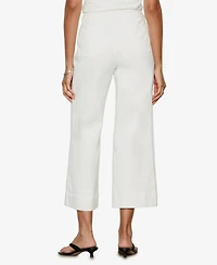 Sanctuary Women's The Marine Mid Rise Cropped Wide-Leg Jeans